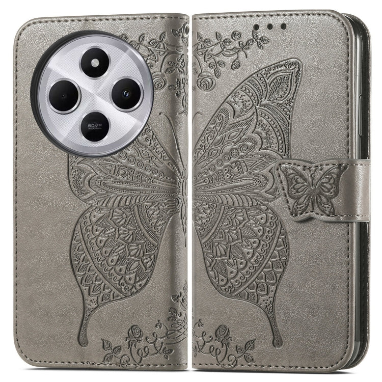 For Xiaomi  Redmi 14C Butterfly Love Flower Embossed Leather Phone Case