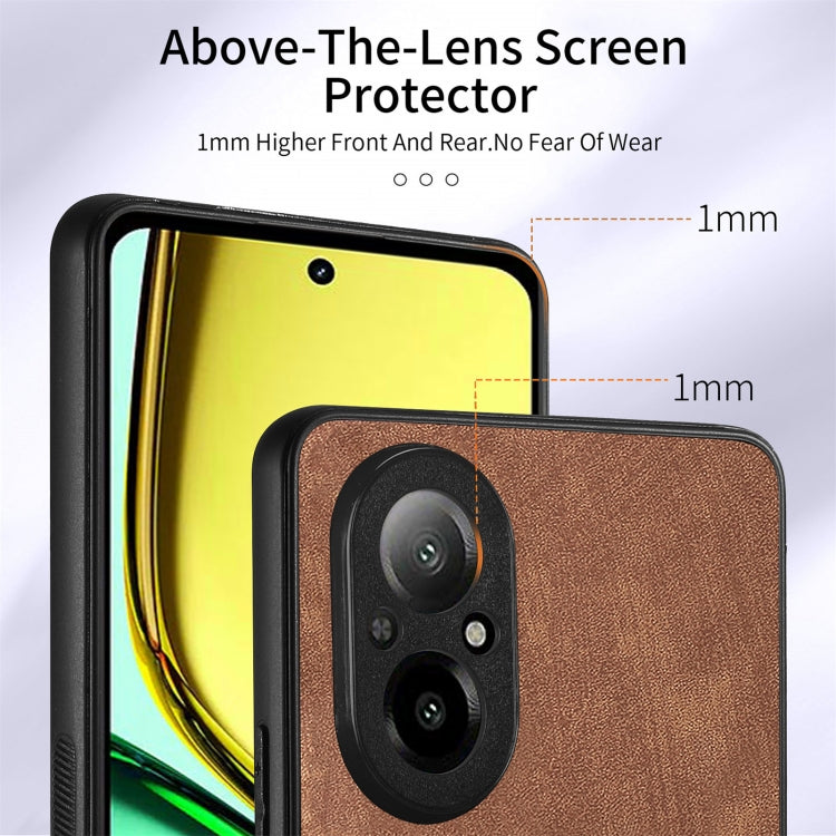 For Realme C67 4G Retro Skin-feel Ring Card Wallet Phone Case