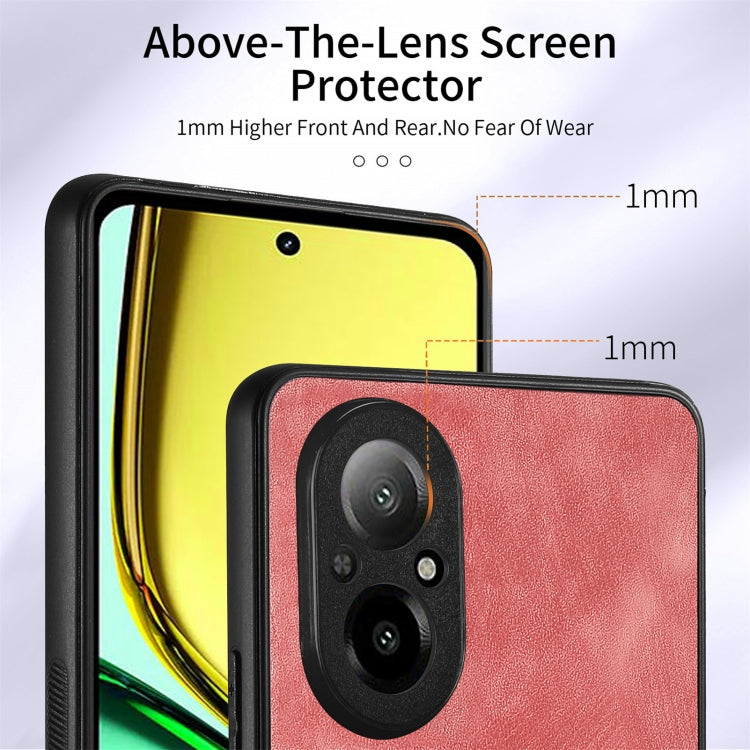 For Realme C67 4G Retro Skin-feel Ring Card Wallet Phone Case