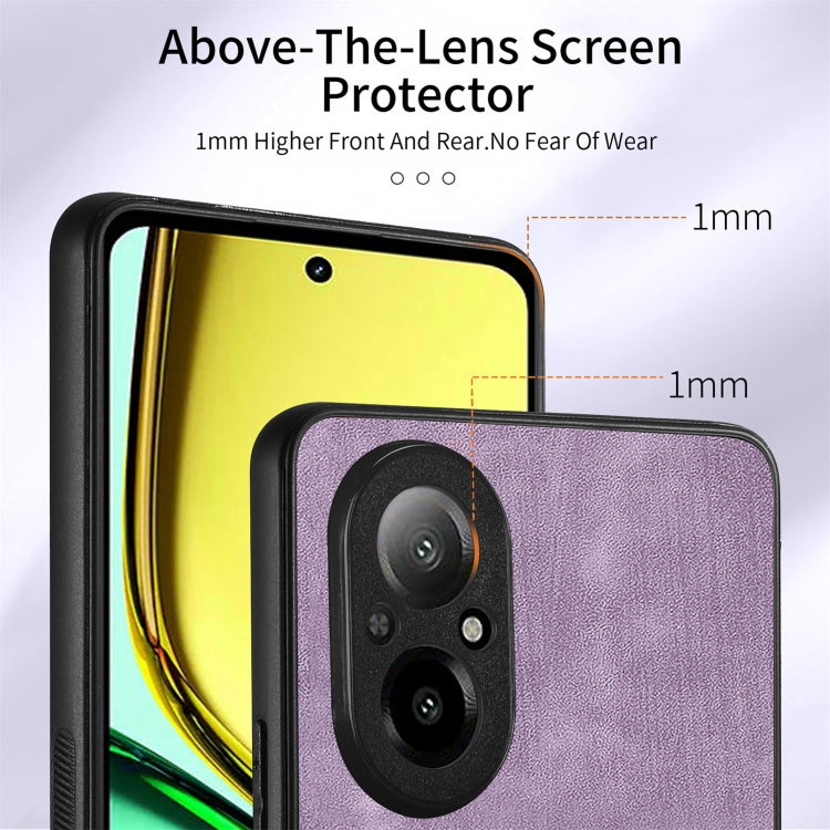 For Realme C67 4G Retro Skin-feel Ring Card Wallet Phone Case