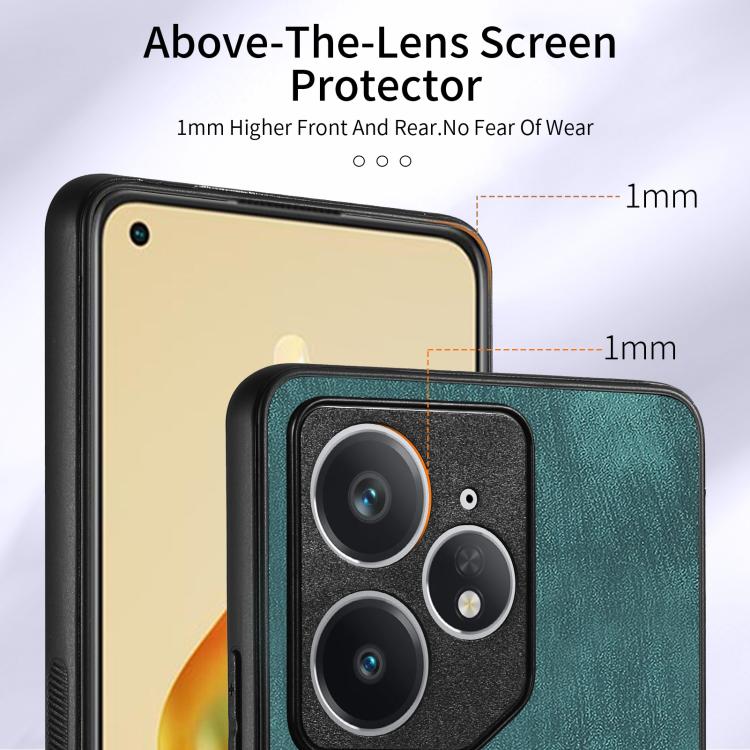 For Realme Neo7 Retro Skin-feel Ring Card Wallet Phone Case