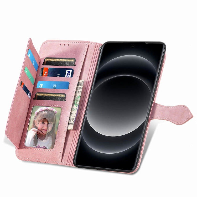 For Xiaomi  14 Ultra Embossed Flower Zipper Leather Phone Case