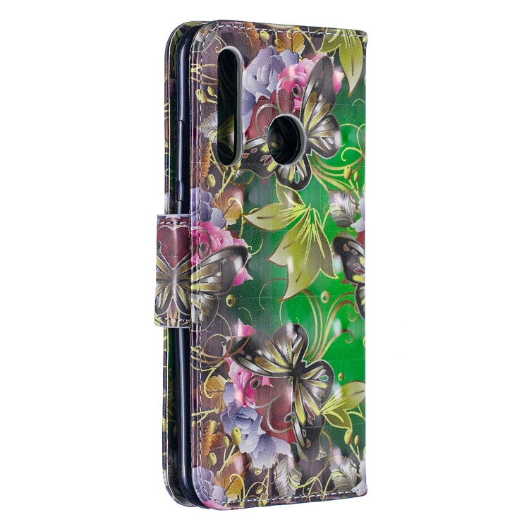 3D Colored Drawing Pattern Horizontal Flip Leather Case for Huawei Honor 10i / P Smart Plus, with Holder & Card Slots & Wallet