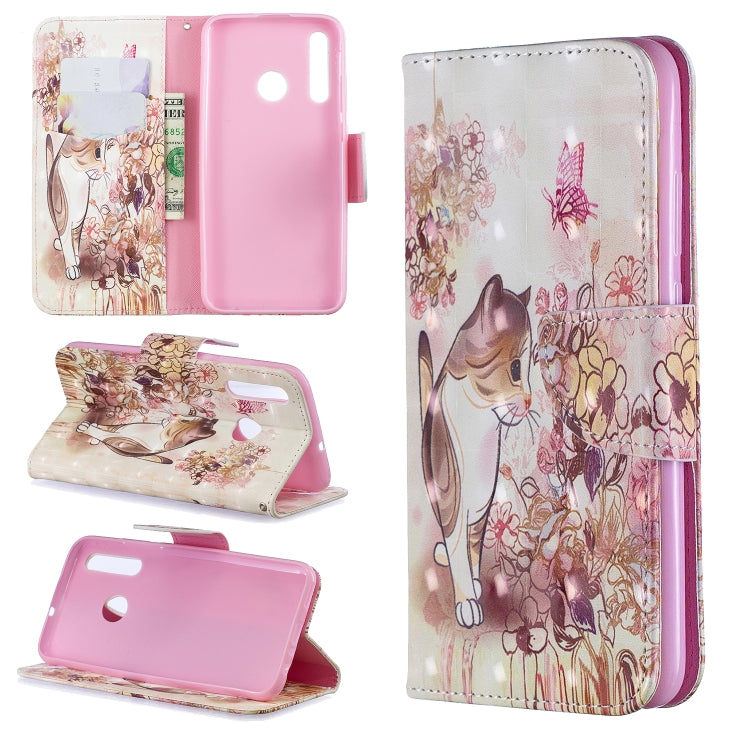 3D Colored Drawing Pattern Horizontal Flip Leather Case for Huawei Honor 10i / P Smart Plus, with Holder & Card Slots & Wallet