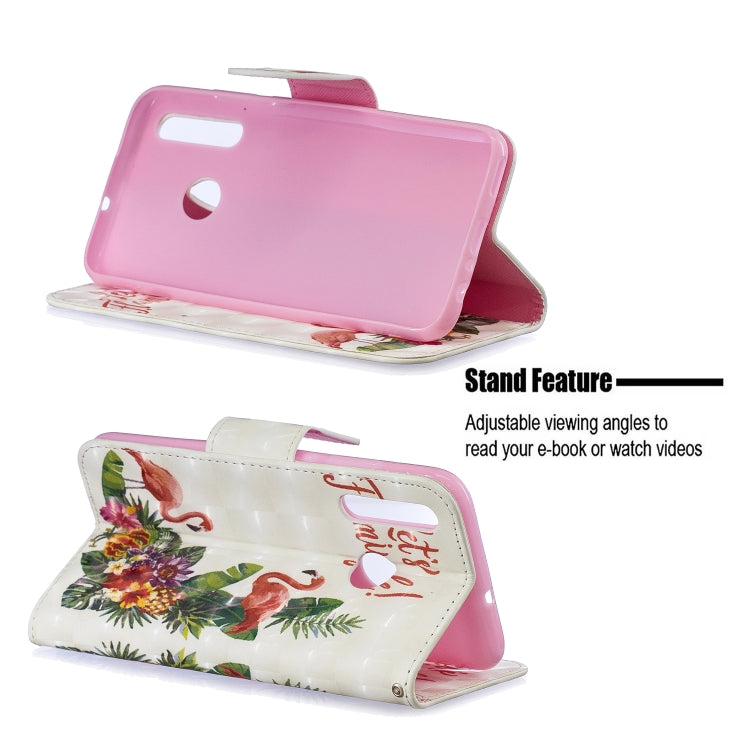 3D Colored Drawing Pattern Horizontal Flip Leather Case for Huawei Honor 10i / P Smart Plus, with Holder & Card Slots & Wallet