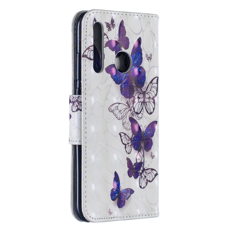 3D Colored Drawing Pattern Horizontal Flip Leather Case for Huawei Honor 10i / P Smart Plus, with Holder & Card Slots & Wallet