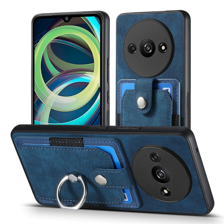 For Xiaomi Redmi A3 Retro Skin-feel Ring Card Wallet Phone Case