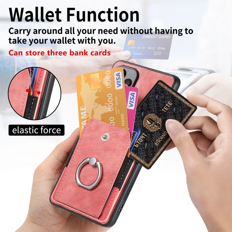 For Xiaomi Redmi A3 Retro Skin-feel Ring Card Wallet Phone Case