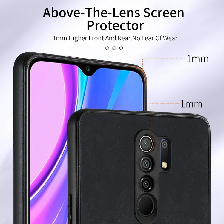 For Xiaomi Redmi 9 Retro Skin-feel Ring Card Wallet Phone Case