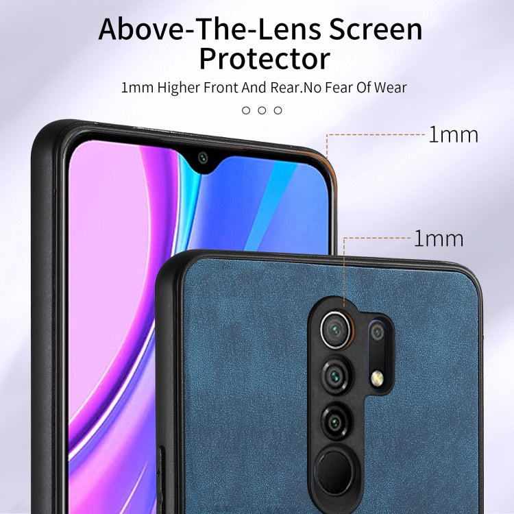 For Xiaomi Redmi 9 Retro Skin-feel Ring Card Wallet Phone Case