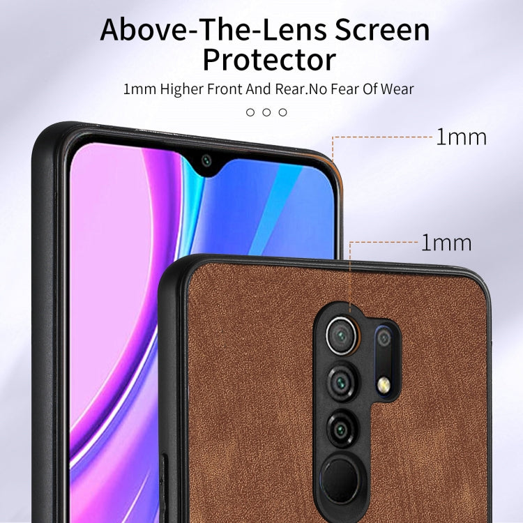For Xiaomi Redmi 9 Retro Skin-feel Ring Card Wallet Phone Case