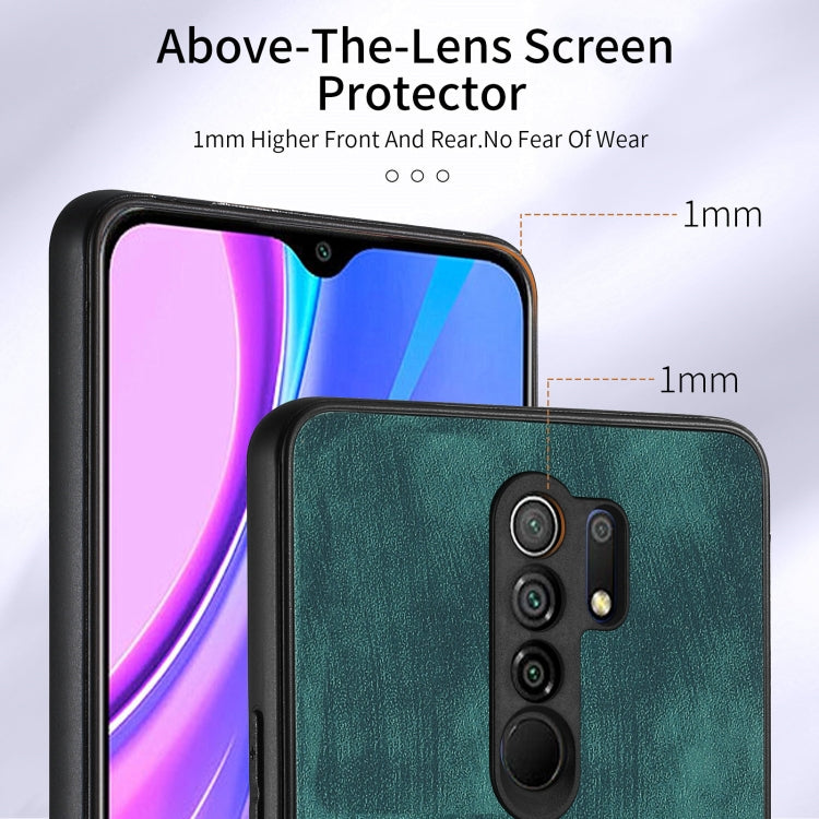 For Xiaomi Redmi 9 Retro Skin-feel Ring Card Wallet Phone Case