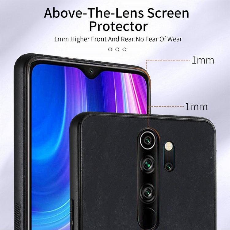For Xiaomi Redmi Note 8 Pro Retro Skin-feel Ring Card Wallet Phone Case