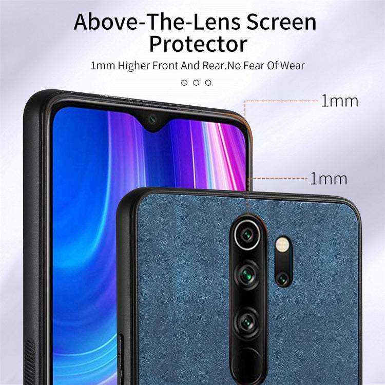 For Xiaomi Redmi Note 8 Pro Retro Skin-feel Ring Card Wallet Phone Case