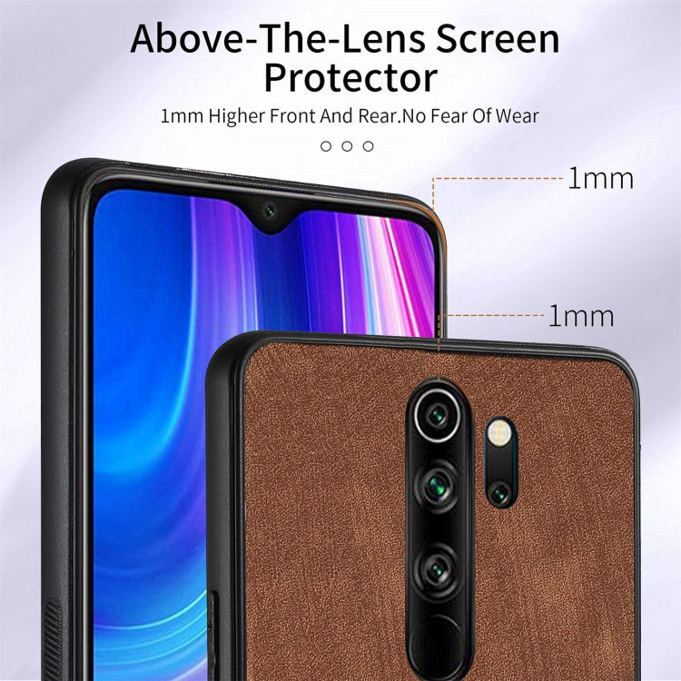 For Xiaomi Redmi Note 8 Pro Retro Skin-feel Ring Card Wallet Phone Case