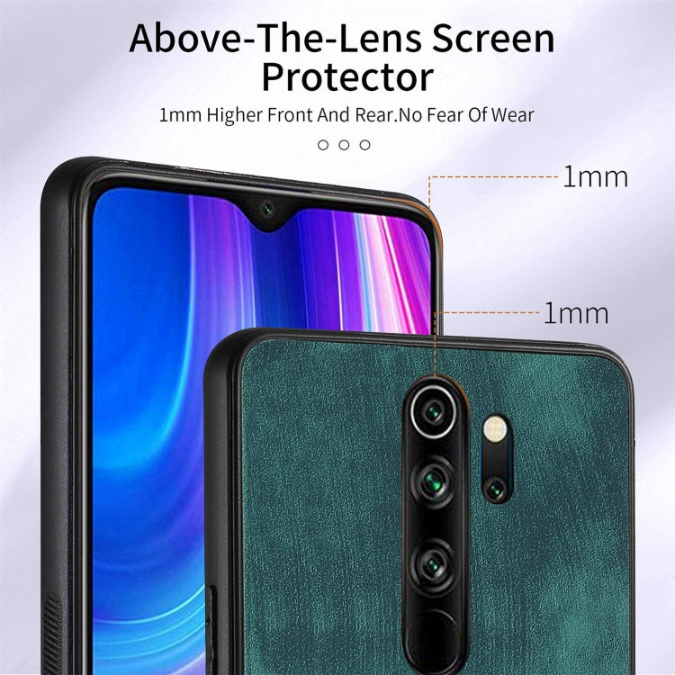 For Xiaomi Redmi Note 8 Pro Retro Skin-feel Ring Card Wallet Phone Case