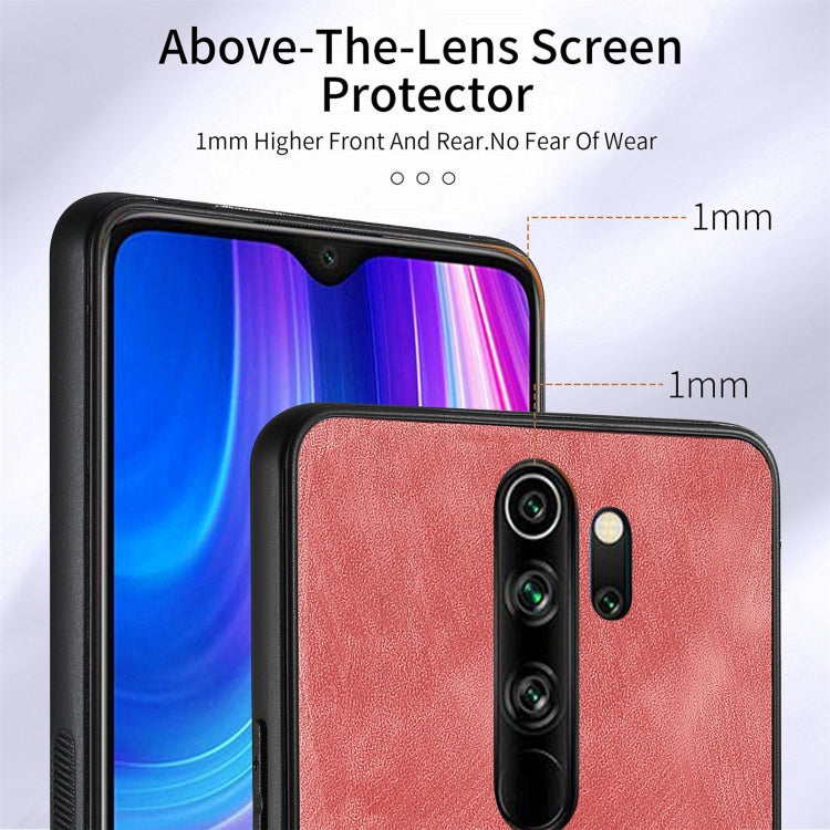 For Xiaomi Redmi Note 8 Pro Retro Skin-feel Ring Card Wallet Phone Case