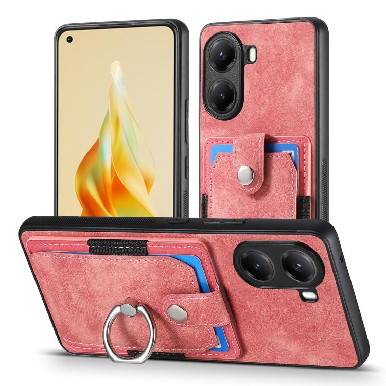 For Xiaomi Poco X7 Pro Retro Skin-feel Ring Card Wallet Phone Case