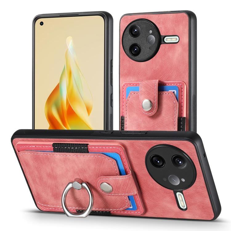 For Redmi K80 Pro / Poco F7 Ultra Retro Skin-feel Ring Card Wallet Phone Case