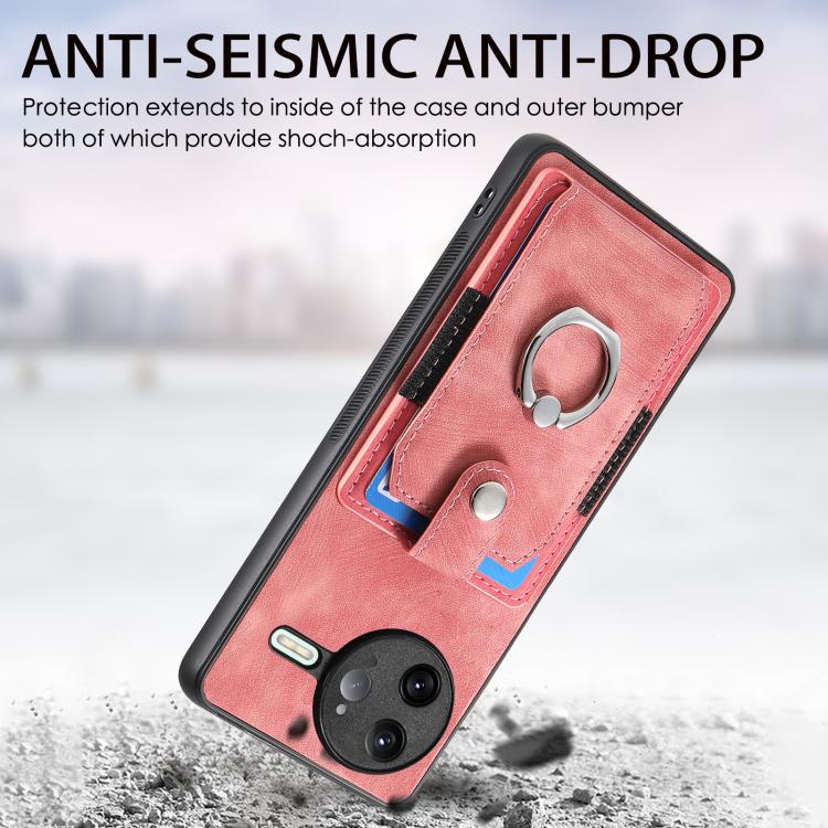 For Redmi K80 Pro / Poco F7 Ultra Retro Skin-feel Ring Card Wallet Phone Case
