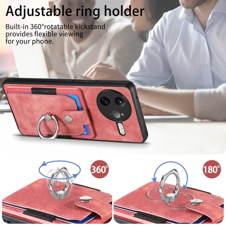 For Redmi K80 Pro / Poco F7 Ultra Retro Skin-feel Ring Card Wallet Phone Case