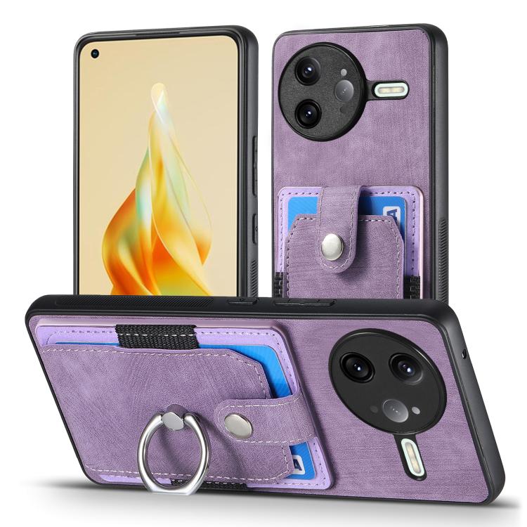 For Redmi K80 Pro / Poco F7 Ultra Retro Skin-feel Ring Card Wallet Phone Case