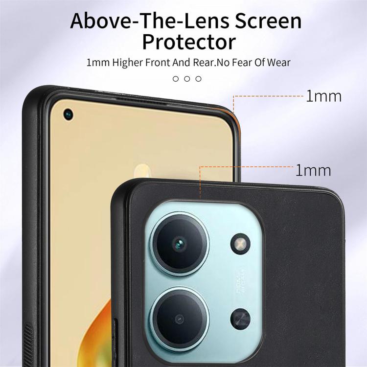 For Redmi 15C 5G / 4G Glodal 171mm Retro Skin-feel Ring Card Wallet Phone Case