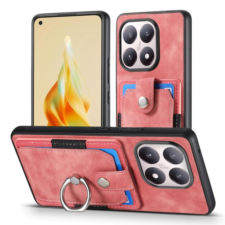 For Xiaomi 15T Retro Skin-feel Ring Card Wallet Phone Case