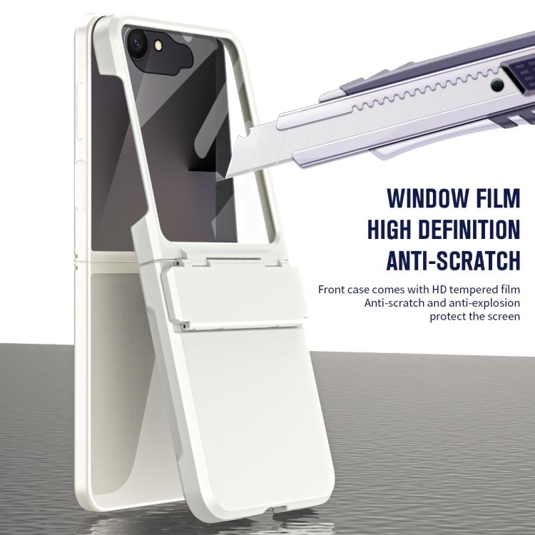 For Samsung Galaxy Z Flip7 5G Diamond Case-film Integral Hinge Shockproof Phone Case