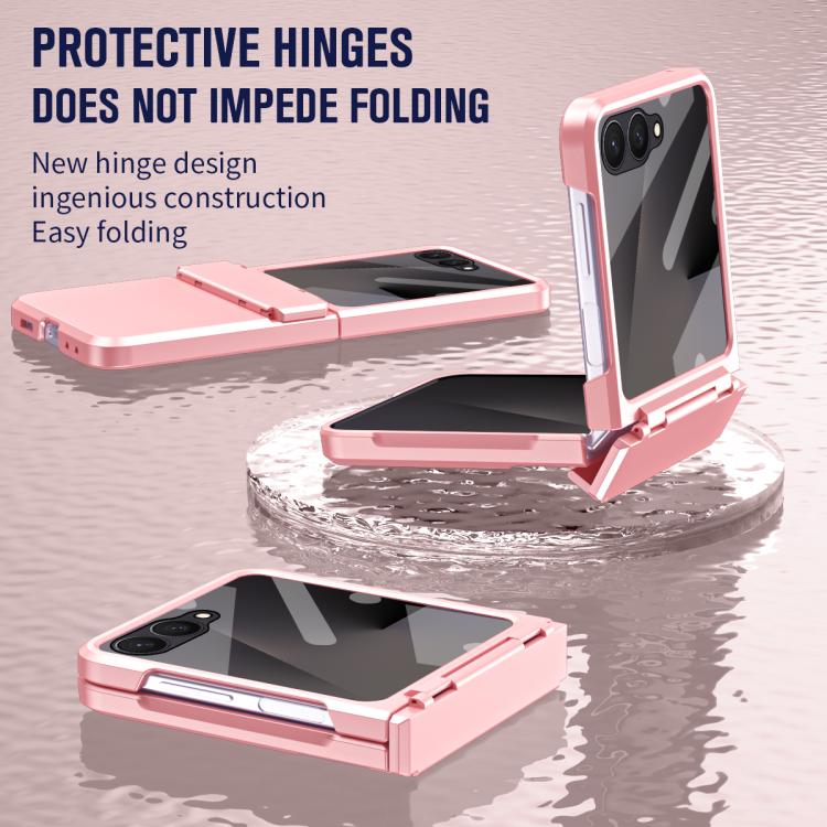 For Samsung Galaxy Z Flip7 5G Diamond Case-film Integral Hinge Shockproof Phone Case
