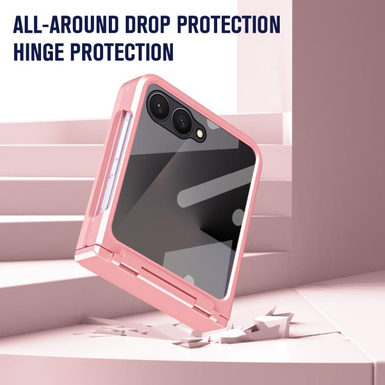 For Samsung Galaxy Z Flip7 5G Diamond Case-film Integral Hinge Shockproof Phone Case