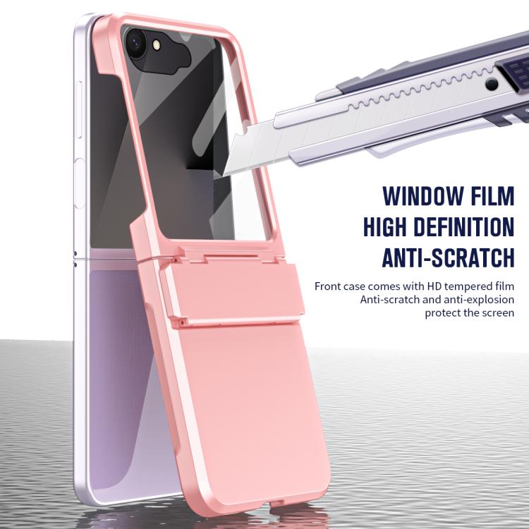For Samsung Galaxy Z Flip7 5G Diamond Case-film Integral Hinge Shockproof Phone Case