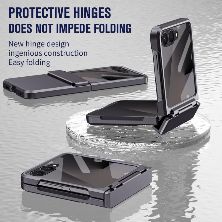 For Samsung Galaxy Z Flip7 5G Diamond Case-film Integral Hinge Shockproof Phone Case