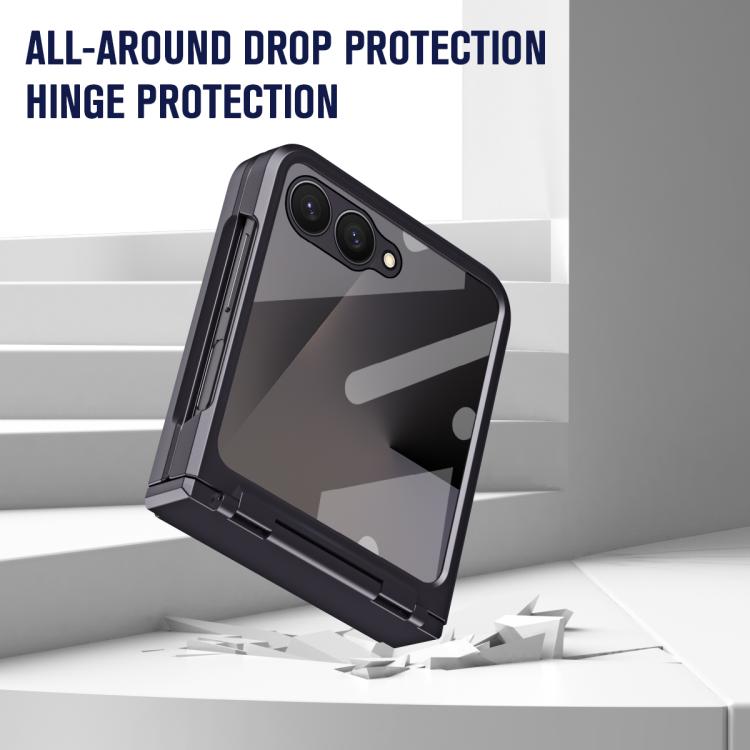 For Samsung Galaxy Z Flip7 5G Diamond Case-film Integral Hinge Shockproof Phone Case