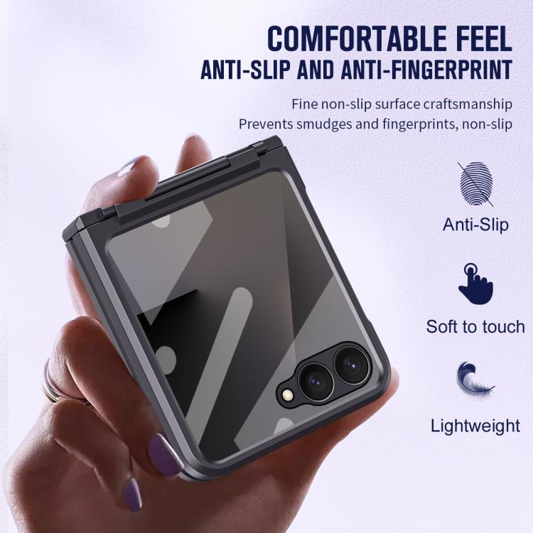 For Samsung Galaxy Z Flip7 5G Diamond Case-film Integral Hinge Shockproof Phone Case