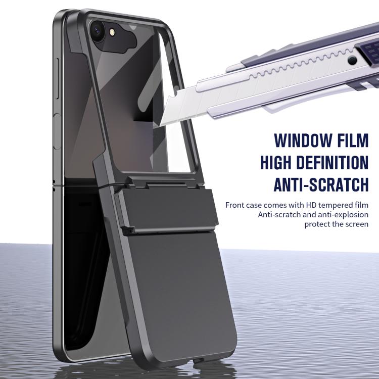 For Samsung Galaxy Z Flip7 5G Diamond Case-film Integral Hinge Shockproof Phone Case