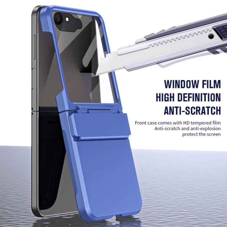 For Samsung Galaxy Z Flip7 5G Diamond Case-film Integral Hinge Shockproof Phone Case
