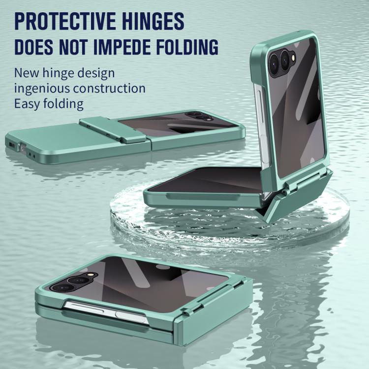 For Samsung Galaxy Z Flip7 5G Diamond Case-film Integral Hinge Shockproof Phone Case