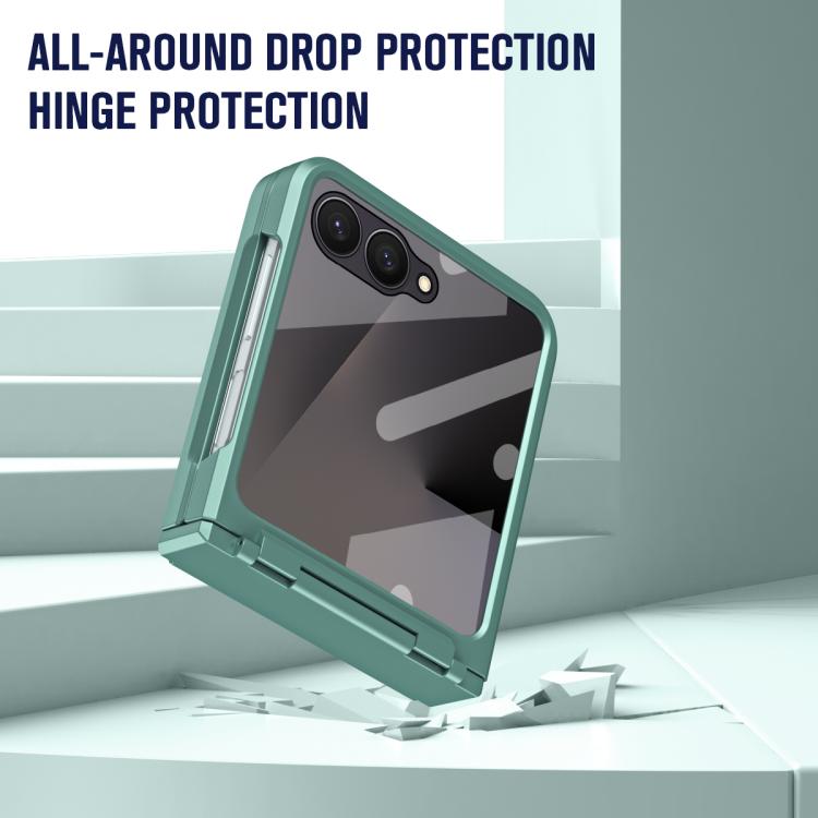 For Samsung Galaxy Z Flip7 5G Diamond Case-film Integral Hinge Shockproof Phone Case
