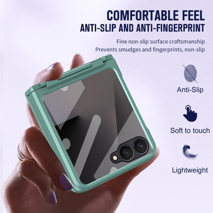 For Samsung Galaxy Z Flip7 5G Diamond Case-film Integral Hinge Shockproof Phone Case