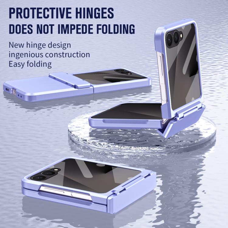 For Samsung Galaxy Z Flip7 5G Diamond Case-film Integral Hinge Shockproof Phone Case