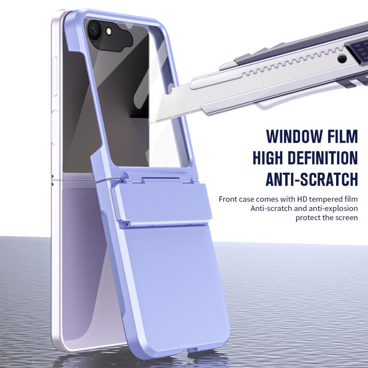 For Samsung Galaxy Z Flip7 5G Diamond Case-film Integral Hinge Shockproof Phone Case