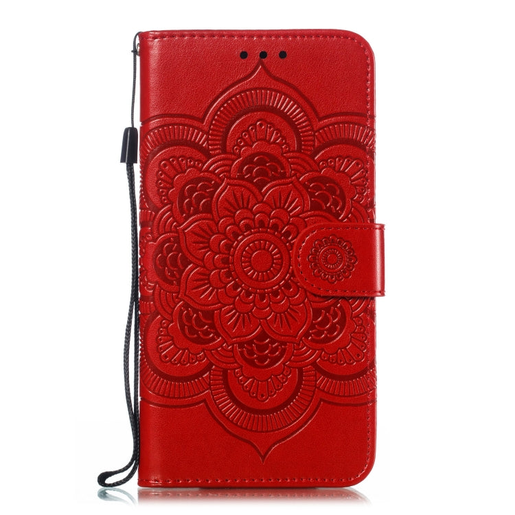 Mandala Embossing Pattern Horizontal Flip Leather Case for Galaxy A60, with Holder & Card Slots & Wallet & Photo Frame &  Lanyard