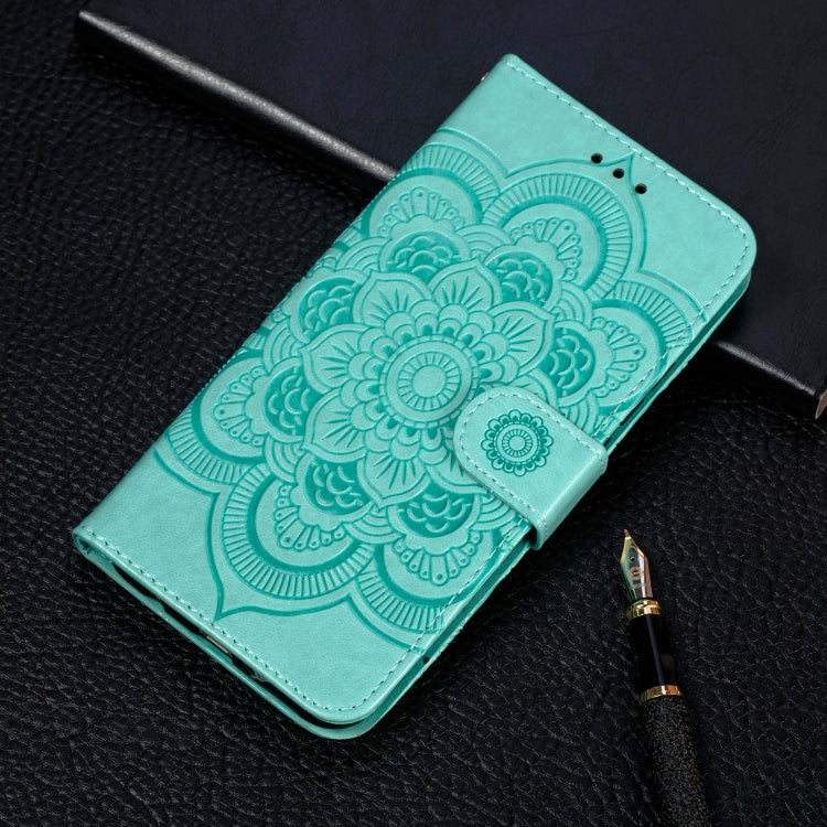 Mandala Embossing Pattern Horizontal Flip Leather Case for Galaxy A60, with Holder & Card Slots & Wallet & Photo Frame &  Lanyard