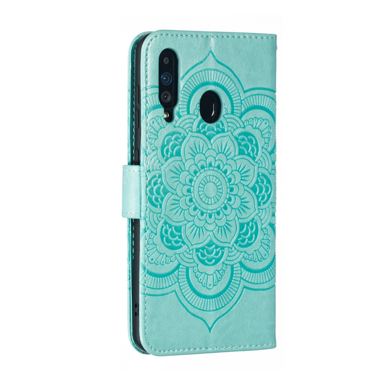 Mandala Embossing Pattern Horizontal Flip Leather Case for Galaxy A60, with Holder & Card Slots & Wallet & Photo Frame &  Lanyard