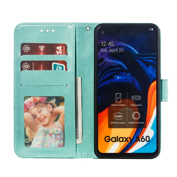 Mandala Embossing Pattern Horizontal Flip Leather Case for Galaxy A60, with Holder & Card Slots & Wallet & Photo Frame &  Lanyard