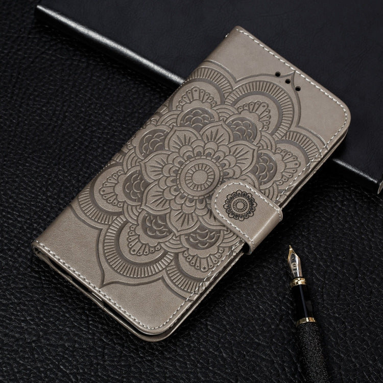 Mandala Embossing Pattern Horizontal Flip Leather Case for Galaxy A60, with Holder & Card Slots & Wallet & Photo Frame &  Lanyard