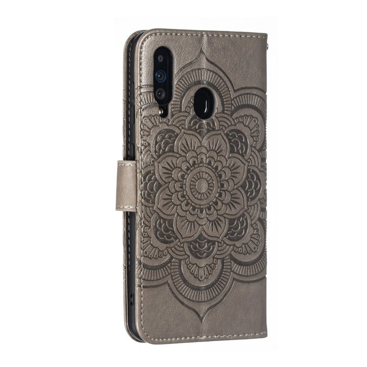 Mandala Embossing Pattern Horizontal Flip Leather Case for Galaxy A60, with Holder & Card Slots & Wallet & Photo Frame &  Lanyard