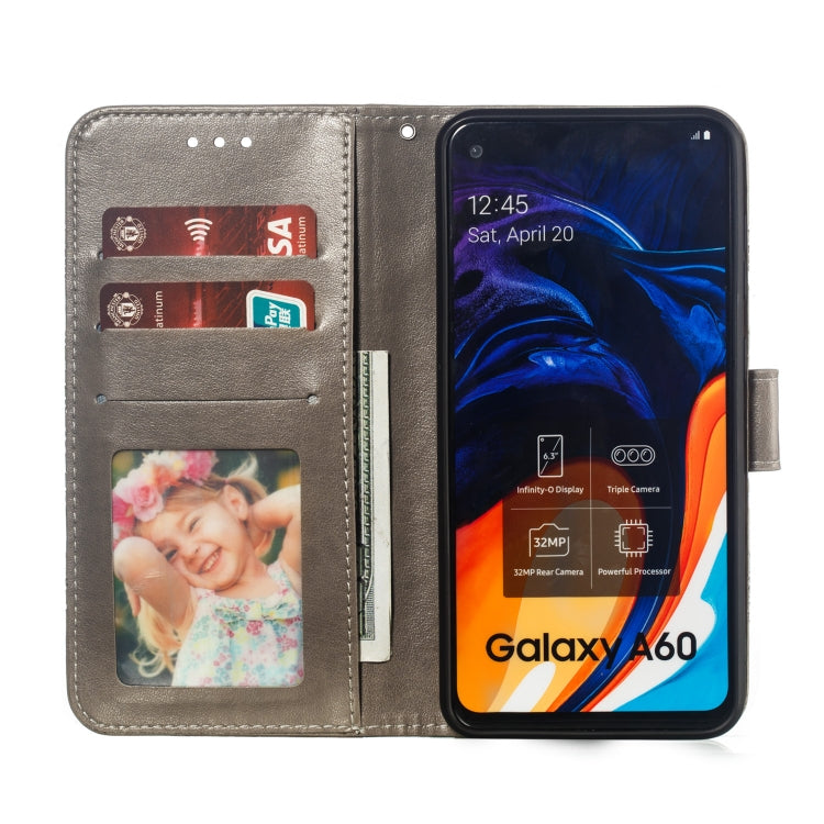 Mandala Embossing Pattern Horizontal Flip Leather Case for Galaxy A60, with Holder & Card Slots & Wallet & Photo Frame &  Lanyard