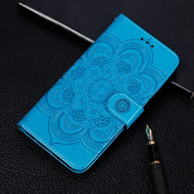 Mandala Embossing Pattern Horizontal Flip Leather Case for Galaxy A60, with Holder & Card Slots & Wallet & Photo Frame &  Lanyard